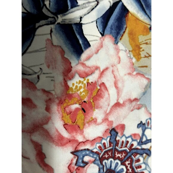 Chico's Refreshing Floral Paisley Print Bell Sleeve Shift Dress Sz 1 Medium - Picture 2 of 7